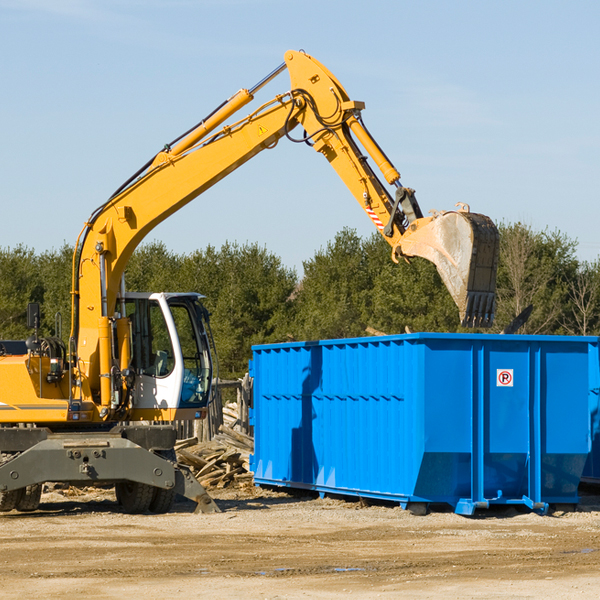 are there any restrictions on where a residential dumpster can be placed in Cherryfield